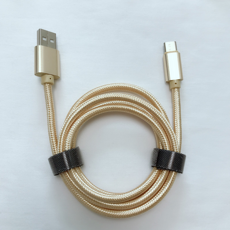 Guter Preis Geflochtenes schnelles Aufladen rundes Aluminiumgehäuse USB-Datenkabel für Micro-USB, Typ C, iPhone Blitzladung und Synchronisation